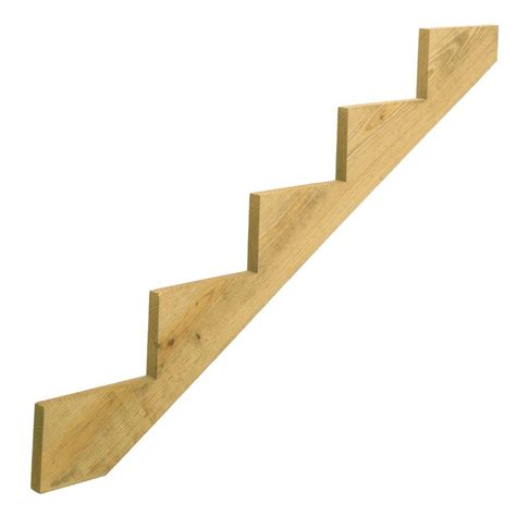 5 Step Pressure Treated Pine Stair Stringer 106071 The Home Depot