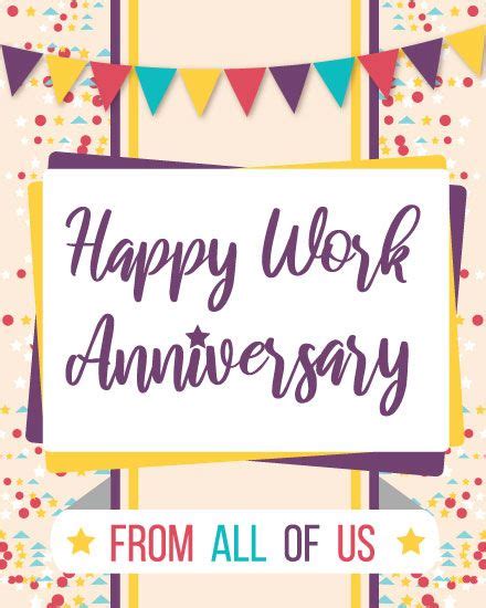 GroupGreeting Anniversary Cards Work Anniversary Cards Work