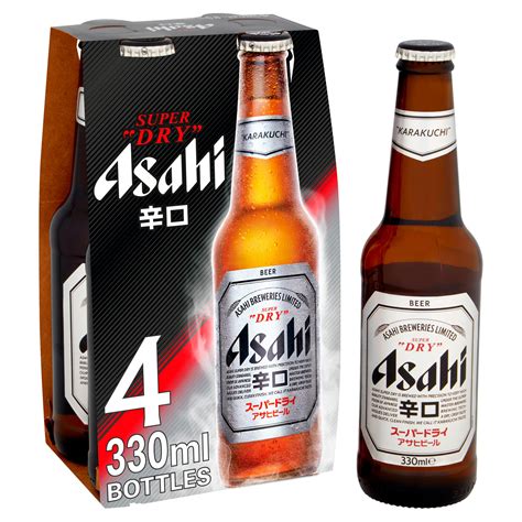Asahi Super Dry Beer 4 X 330ml Beer Iceland Foods
