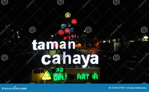 The Beauty Of The City Lights Of Sidoarjo Indonesia Stock Photo