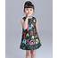 High End Luxury 2015 Autumn Girls Dress Brand Designer Kids Clothes 