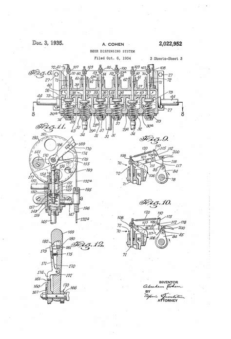 Patent No 2022952a Beer Dispensing System Brookston Beer Bulletin