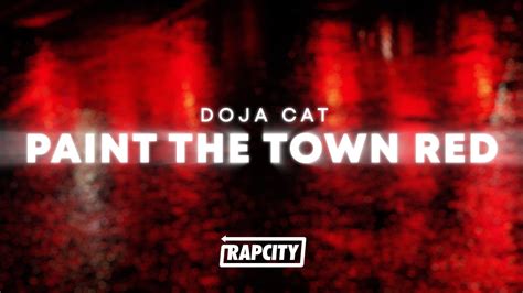 Doja Cat Paint The Town Red Lyrics Youtube