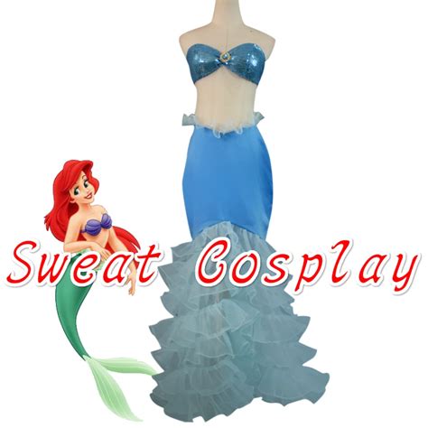 high quality adult princess ariel costume the little mermaid princess ariel mermaid dress