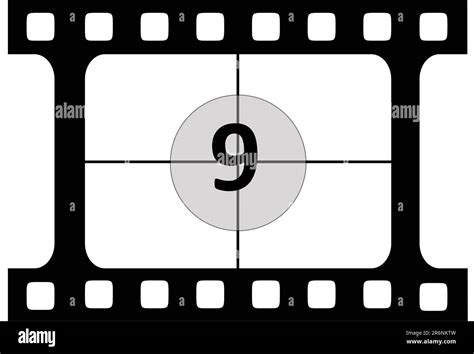 A Vector Representing A Film Countdown Stock Vector Image And Art Alamy