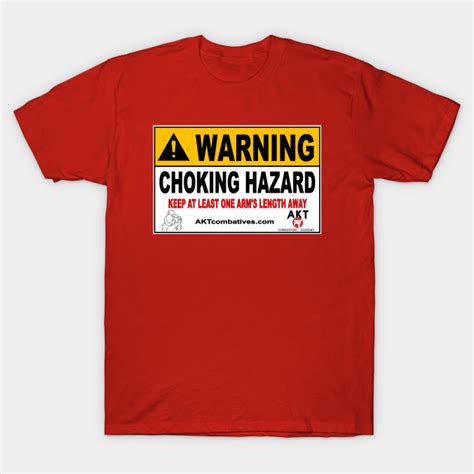 Warning Choking Hazard Jiu Jitsu T Shirt Teepublic