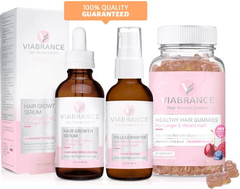Viabrance Product Line | Hair growth serum, Growth serum, Hair growth gummies