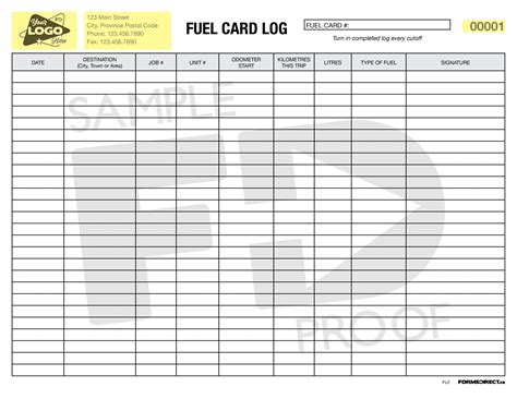 Fuel Log Fl2 Customizable Form Template Forms Direct