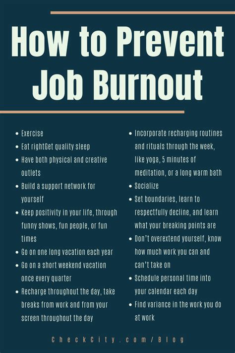 How To Prevent Burnout Job Burnout Prevention Job