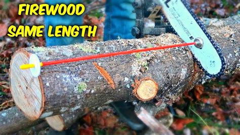 How To Cut Firewood Same Length Part 2 Youtube