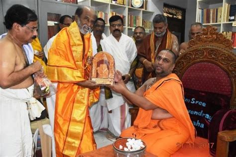 Rajinikanth Visits Mantralayam Raghavendra Temple Photosimages