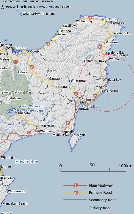 Where Is Waihi Beach Map New Zealand Maps