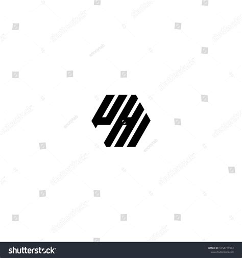Minimal Letter Uhi Logo Design Outstanding Stock Vector Royalty Free
