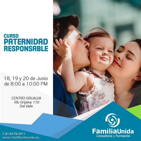 Curso De Paternidad Responsable Amor Y Fertilidad Familia Unida