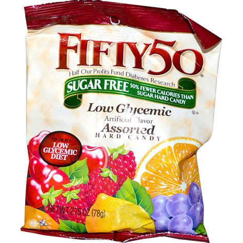 Fifty 50 Low Glycemic Assorted Hard Candy Sugar Free 275 Oz 78 G