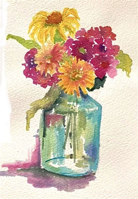 Pin By Ruth Josephson On Art Florals Art Floral Watercolor Painting