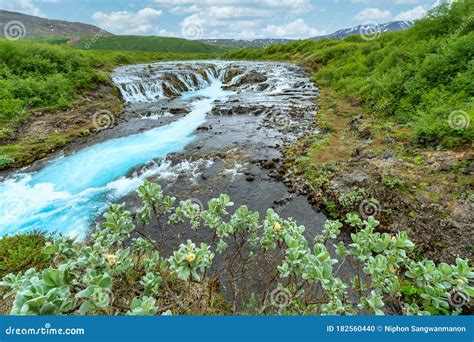 The Beautiful And Amazing Bruarfoss Waterfall In Iceland The Turquoise
