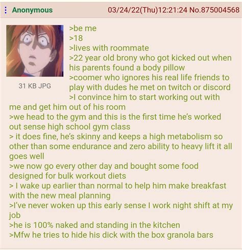 Anon Lives With A Roommate R Greentext Greentext Stories Know Your Meme