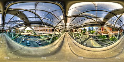 360° View Of Lincoln Square North Skybridge Bellevue Wa Alamy