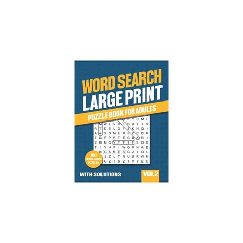 Buy Word Search Large Print Word Search Puzzle Book For Adults With
