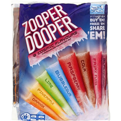 Zooper Dooper 8 Cosmic Flavours 24x70ml Woolworths