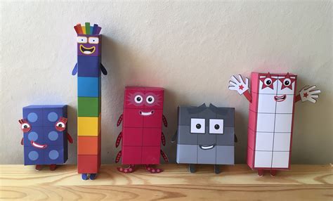 Numberblocks 1 10 Printable Paper Toys Origami Templates Etsy México