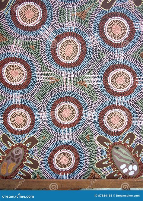 Aboriginal Mural Editorial Image Image Of Rainforest 87884165