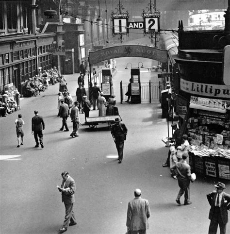 Central Station Glasgow 1955 No Image Credit Vintage Wullie