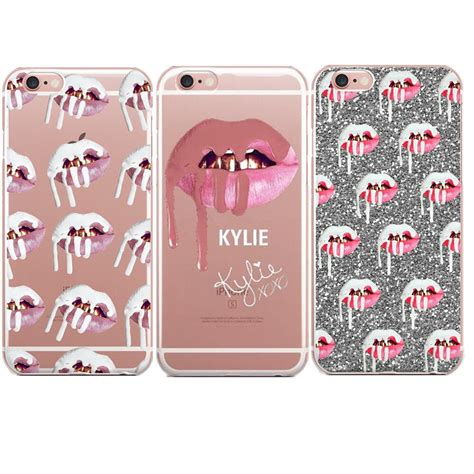 Phone Cases Sexy Girl Kylie Jenner Lips Kiss Clear Silicon Soft Tpu Cover For Apple Iphone 5 5s