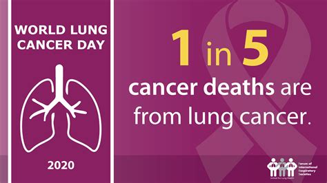 World Lung Cancer Day 2020 Respiratory Groups Stress Lung Cancer Risks