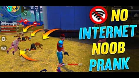 No Internet Prank By Noobs Must Watch Free Fire Part 1 Youtube