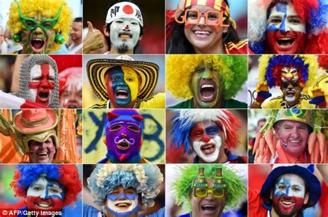 World Cup Fans Show Their True Colours With Face Paints But How Many Can You Identify