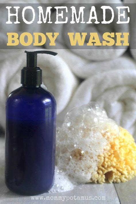 How To Make Three Ingredient Natural Body Wash Homemade Body Wash Recipe Body Wash Recipe