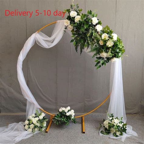 Circle Decor Arch For Wedding Ceremony Round Wedding Arch Flower Arch