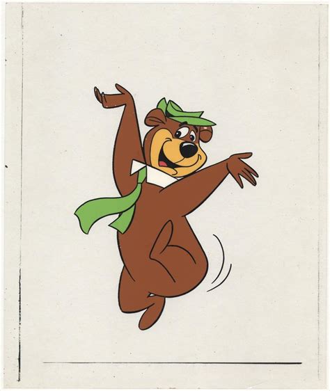Hanna Barbera Yogi Bear Animation Publicity Cel Painting 1970s
