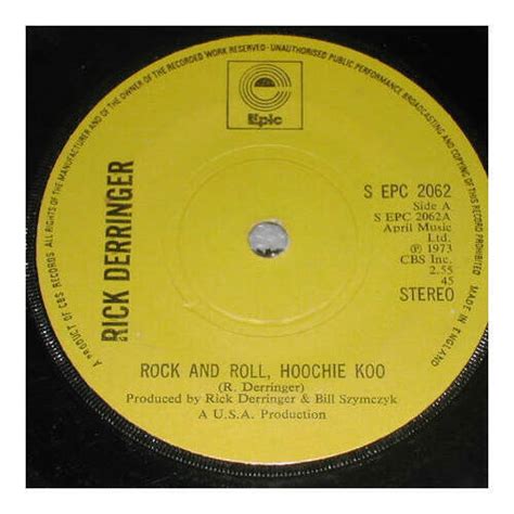 Rick Derringer Rock And Roll Hoochie Koo 7 Ebay