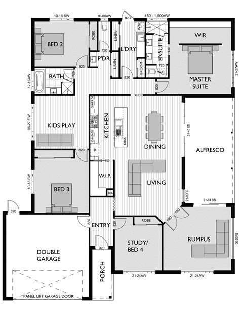 24 Floor Plans For 4 Bedroom Houses Home