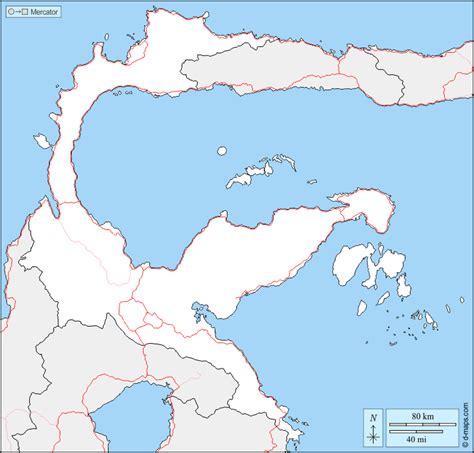 Sulawesi Centrale Mappa Gratuita Mappa Muta Gratuita Cartina Muta The