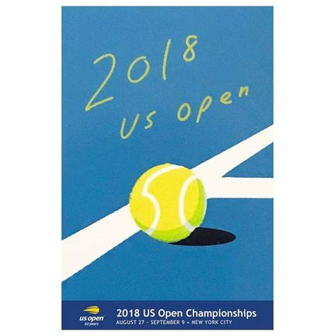2018 Official U S Open Tennis 50th Anniversary Commemorative Poster