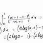 Definite Integral Worksheet With Answers