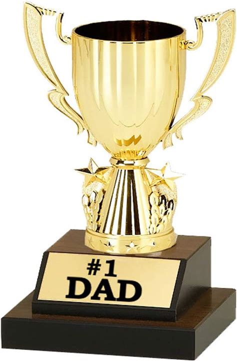 Number 1 Dad Trophy Pre Personalized Trophy 8 12