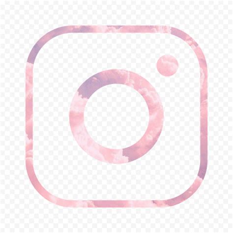 HD Pink Cloud Aesthetic Instagram IG Logo Icon PNG Citypng
