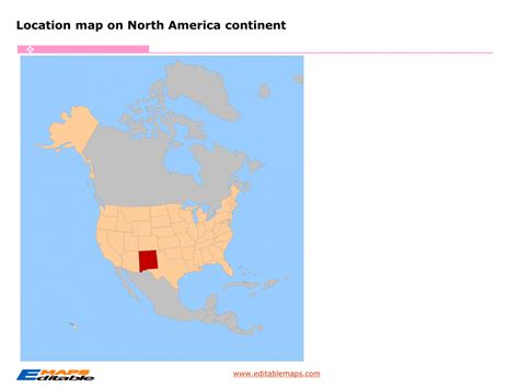New Mexico Map Editable Powerpoint Maps