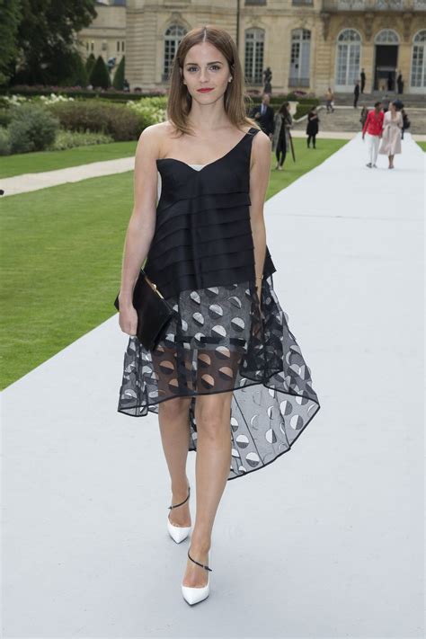 Emma Watson Christian Dior Fashion Show During Paris