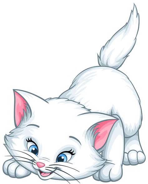 93,750 transparent png illustrations and cipart matching cat. White Kitten Cartoon PNG Clip Art Image | Gallery ...