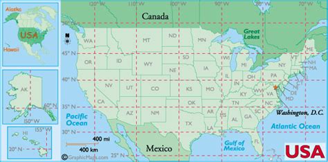 Latitude And Longitude Map Of United States Map Of The World