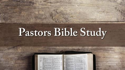 Pastors Bible Study February 20th On Vimeo