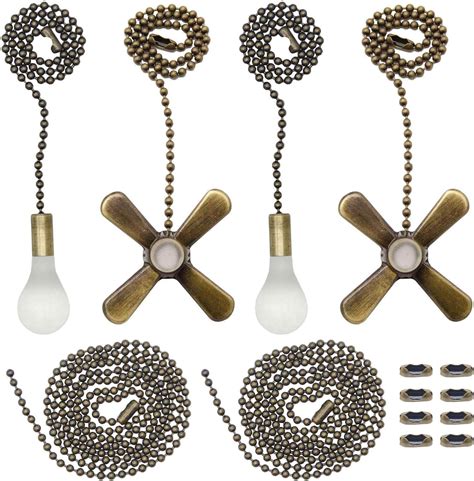 Amazon Com Iceyyyy Bronze Ceiling Fan Pull Chain Set Including Pcs
