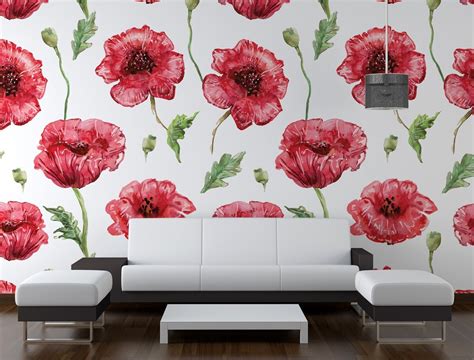 Vintage Floral Removable Wallpaper Repositionable Wall