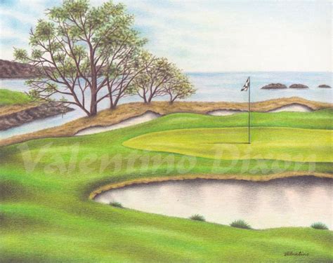 How To Draw A Golf Course On Paper At How To Draw